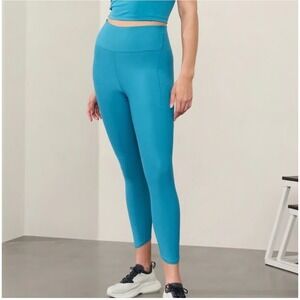 Athleta pacesetter‎ 7/8 tight legging XS pacific blue turquoise